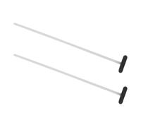 NAMOARLY 2 Piezas Martillo de Reflejos Neurológico, Martillo Neurológico Portátil, Cabezal Redondo de Plástico Negro, Evaluación de Tendón Profundo, para Estudiantes y Diagnóstico