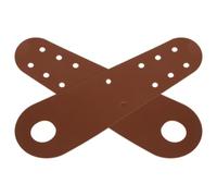 NAMOARLY 2 Piezas Protector de Puntera de Cuero Marrón Diseño Plano | Accesorio para Patines de Hielo y Planos, Adecuado para Entrenamiento de Velocidad y Uso en Pista, Mantenimiento Rápido
