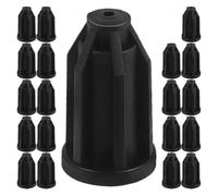 NAMOARLY 20 Piezas Manguitos para Vástago de Ruedas Muebles, Funda Protectora de Inserción 25 Mm, Reemplazo para Ruedas Pequeñas, Montaje Durable y Fácil Instalación