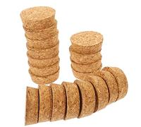 NAMOARLY 20Piezas Tapones de Corcho de Madera Natural para Botellas Sellado Airtight para Vino y Bebidas para Manualidades y Reemplazo de Corchos