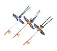 NAMOARLY 3 Juegos de Cometas con Caña de Pescar Ligeras y Fáciles de Volar Diseños Dinámicos de Loro, Urraca y Águila, Ideales para Playa y Patio Trasero Varios Estilos