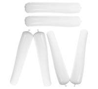 NAMOARLY 3 Pares Hormas Inflables para Botas Largas PVC 50cm, Color Blanco | Soporte Ligero y Plegable, Diseño de Tubo Recto, para Calzado Alto Fácil de Guardar, Uso Doméstico