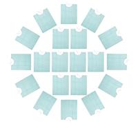 NAMOARLY 30 Piezas Baberos Dentales Desechables Bufanda Azul Claro y Absorbente Protección para Uso Clínico Dental Fortalecidos con Respaldo Plástico Paquete de Unidades