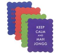 NAMOARLY 4 Piezas Barajador de Cartas de Mahjong, Mezclador de Fichas de Mahjong de PVC con Bordes Ondulados, Ayuda para Mezclar Fichas, Portátil, para Noches de Juego y Juegos