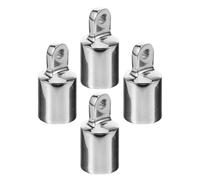 NAMOARLY 4 Piezas de Herrajes para Toldo Bimini de Acero Inoxidable, Tapa de Ojo para Barco y RV, Accesorios Duraderos y Livianos para Embarcaciones y Canoas