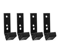 NAMOARLY 4 Soportes para Barra de Pesas de Pared, Colgadores de Almacenamiento para Barras de Mancuernas, Montaje en Pared, Material Pa/PP Resistente, 40x55x100 Cm, Adecuado para Gimnasio