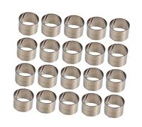 NAMOARLY 40 Piezas Pieza de acero aro paipai bandas pulseras en pulsera de palmada en la muñeca pulsera de juguete Pulsera de evento Acero inoxidable Dorado