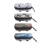 NAMOARLY 4piezas Estuche para Gafas de Sol Resistente Antichoque con Cremallera y Gancho Unidades Camuflaje para Deportes al Aire Protector Eva para Gafas Deportivas