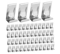 NAMOARLY 50 Piezas de Ganchos Metálicos para Colgar Marcos de Fotos Pequeños, Clips de Resorte sin Borde, Color Clásico, Alta Dureza y Reutilizables para Decoración de Pared