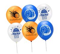 NAMOARLY 50piezas De Baloncesto De Látex Impresión De Baloncesto Decoración Para Fiestas Globos
