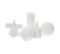 NAMOARLY 5piezas Geometric Resin Models for Drawing Practice Artistic Educational Tool for Sketching and Geometry Studies