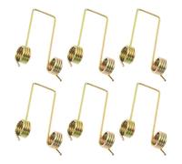 NAMOARLY 6 Resortes de Torsión Metálicos para Cubo de Basura Tapa Abatible, Repuesto Pequeño de Alambre Zincado para Reparación y Reemplazo de Muelles de Torsión