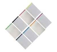 NAMOARLY 8 Blocs de Notas A6 Rayados Páginas Perforadas, Cuadernos Pequeños de Papel Blanco, Portátiles y Ligeros para Oficina, Escuela y Uso Diario, Paquete Económico para Organización