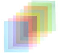 NAMOARLY 8 Tiras Guía de Lectura Pet Coloridas Transparentes, Marcadores de Seguimiento Visual para Dislexia, Herramienta Didáctica para Aulas y Estudio en Casa