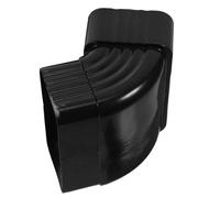 NAMOARLY Adaptador de Bajante de Lluvia de Aleación de Aluminio, Codo en Ángulo de 65 Grados, Conector para Tubo de Canalón 50x80 Mm, Resistente Corrosión y Desgaste, Accesorio