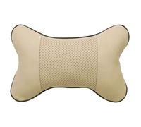 NAMOARLY Almohada Cuello del Coche Diseño Hueso, Cuero Artificial y Algodón, Cómoda y Fácil de Asegurar para Uso en Casa y Automóvil