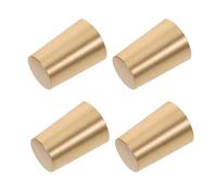 NAMOARLY Almohadillas de Latón Puro para Patas de Bandeja, Base de Madera Patas Cónicas de 20 Mm, 4 Piezas, Soporte Antideslizante para Manualidades, Decoración y Muebles Pequeños