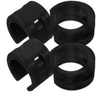 NAMOARLY Anillo de Cadena de Bicicleta Negro de Goma, Protector para Horquilla Trasera Compatible Bicicletas de Montaña, Fácil Instalación, Pack de 4 Unidades para Accesorios Ciclismo