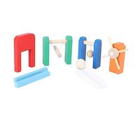 NAMOARLY Bloques De Madera De para Juguete Educativo De Aprendizaje Accesorios De Construcción Coloridos y Seguros Desarrollo De Habilidades y Creatividad