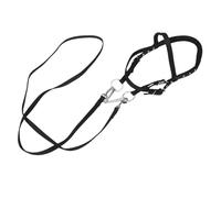 NAMOARLY Cabestro de Nylon para Caballos Pequeños Diseño sin Bocado, Cuerda Resistente para Entrenamiento y Actividades de Equitación Seguras en Color Negro