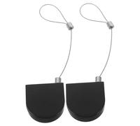 NAMOARLY Caja Antirrobo para Joyas con Cable Retráctil de 90 Cm, 2 Cierres de Seguridad Telescópicos, Correa Negra Antipérdida para Exhibición en Tiendas y Ferias Comerciales