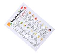 NAMOARLY Cartel y Prediabetes de Tipo Guía Diabetes para Lienzo en Porciones Simplificación de Elecciones Alimenticias 65.5x45.5cm para Cocina Casa