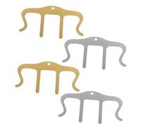 NAMOARLY Clip para Partituras Musical 4 Piezas, Sujeta Páginas para Libros de Música, Clips Firmes en Color Aleatorio, Accesorios Prácticos para Instrumentos y Notas Musicales