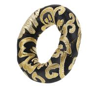 NAMOARLY Cojín para cuenco tibetano, base para cuenco budista de algodón negro, accesorio de anillo para fijar singing bowl en casa