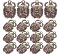 NAMOARLY Colgantes de Escarabajo Egipcio Amuletos Únicos y Confiables de Aleación 20 Piezas para Fabricación de Joyas DIY para Collar y Pulsera