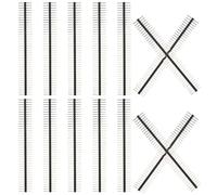 NAMOARLY Conector de Rectos 2.54 Mm, Simple 1x40p, Chapado en Oro 0.8u, 20 Piezas, Pasador Hembra Largo para Electrónica, Conexión Confiable y Versátil