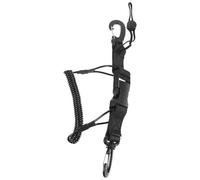 NAMOARLY Correa Antipérdida para Cámara de Buceo 140 Cm Resorte, Cordón de Muñeca Negro Resistente para Cámara Submarina, Cuerda Protectora para Fotografía Acuática