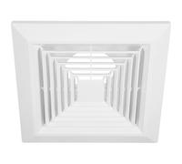 NAMOARLY Cubierta de Rejilla Cuadrada para Ventilador de Extracción de Techo, Difusor Integrado de 89 Mm con Clip de Resorte, Plástico Resistente para Ventilación en Baño y Cocina