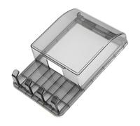 NAMOARLY Cubierta para Enchufe Modelo 86 Gancho, Caja Protectora Anti-salpicaduras Adhesiva Color Negro Transparente, Tapa para Enchufe Baño Exterior Resistente al Agua