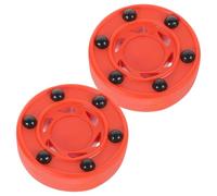 NAMOARLY Disco de Hockey sobre Ruedas para Entrenamiento Profesional, 2 Unidades de PVC Duradero Superficie Lisa, Adecuado para Hockey Callejero en Interiores y Exteriores