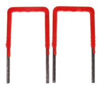 NAMOARLY Escalera para Pozo de Agua 2 Unidades Soporte de Escalera de Plástico y Acero al Carbono Resistente a la Corrosión Peldaños Robustos 12X150X250 MM Adecuado para Pozos Piscinas