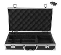 NAMOARLY Estuche de Viaje para Micrófono, Portátil, Negro | Caja Rígida Asa, Almacenamiento Preciso para Equipos y Accesorios, Uso en Streaming Exterior E Interior