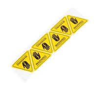 NAMOARLY Etiquetas de Advertencia de Seguridad Eléctrica, Señales Triangulares de Precaución 5x5 Cm, 6 Unidades Autoadhesivas para Riesgo Eléctrico en Entornos Industriales y Domésticos