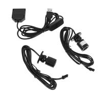 NAMOARLY Foco LED para Exhibición de Joyas Doble Cabezal Ajustable, Iluminación Focalizada, Color Negro, Aluminio y Conexión USB para Vitrinas y Colecciones