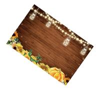 NAMOARLY Fondo de Fotografía de Calabaza y Flores 150x90 Cm para Otoño Halloween, Tela Decorativa Rustica para Estudio Fotográfico, Fondo de Fotos para Sesión Temática