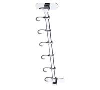 NAMOARLY Gancho de Acero Inoxidable para Cocina sin Taladro, Estante de Pared Multifuncional para Organizar Utensilios y Toallas, Color Plata, Fácil Instalación