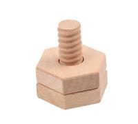 NAMOARLY Geometric Shape Matching Educational Toy For Montessori Wooden Screw and Nut Game For Cognitive Development and Hand Eye Coordination