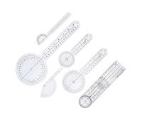 NAMOARLY Goniómetro Médico de 6 Piezas Regla de Ángulo de 360 Grados, Transportador Espinal de Dedo, Herramienta de Medición para Articulaciones, Portátil y Fácil de Leer, Uso Fisioterapia