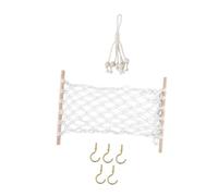 NAMOARLY Hamaca Colgante De Macramé Para Frutas Y Verduras Ideal Para Decorar La Cocina Para Montar En La Pared O En El Balcón Hecha A Mano Estilo Natural.