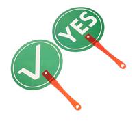 NAMOARLY Juego de 2 Paletas de Votación para Maestros y Alumnos, Tableros Portátiles para Respuestas en Clases y Actividades Educativas