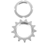 NAMOARLY Juego de Rueda Libre para Bicicleta 13t de Acero Plata Diseño Sola Velocidad y Funcionamiento Silencioso para Accesorios de Ciclismo
