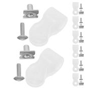NAMOARLY Kit de Mantenimiento Completo para Casco de Fútbol Americano Hebillas, Material TPE Blanco y Fácil Instalación para Reparación Rápida