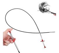 NAMOARLY Limpiador de Desagües Garras de Acero Inoxidable, Palo de 160 Cm para Desatascar Tuberías y Fregaderos, Herramienta Versátil para Limpieza de Alcantarillado y Baños