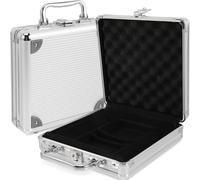 NAMOARLY Maletín Resistente de Aleación para Fichas y Cartas de Póker, Caja Cierre Seguro para Almacenamiento y Transporte en Juegos como Texas Hold'em y Blackjack