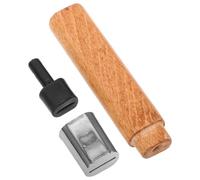 NAMOARLY Mango de Cuchillo de Cocina Grande de Madera de Palo de Rosa, Diseño Ergonómico Resistente al Agua, Repuesto para Bricolaje Agujero Plano 1.8 Cm X 4 Cm, Accesorio para Reparación