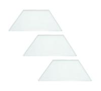 NAMOARLY Material Didáctico de 3 Piezas Lente de Vidrio Óptico Trapezoidal para Uso en Laboratorio Función de Explicación Óptica y Medición del Índice de Refracción